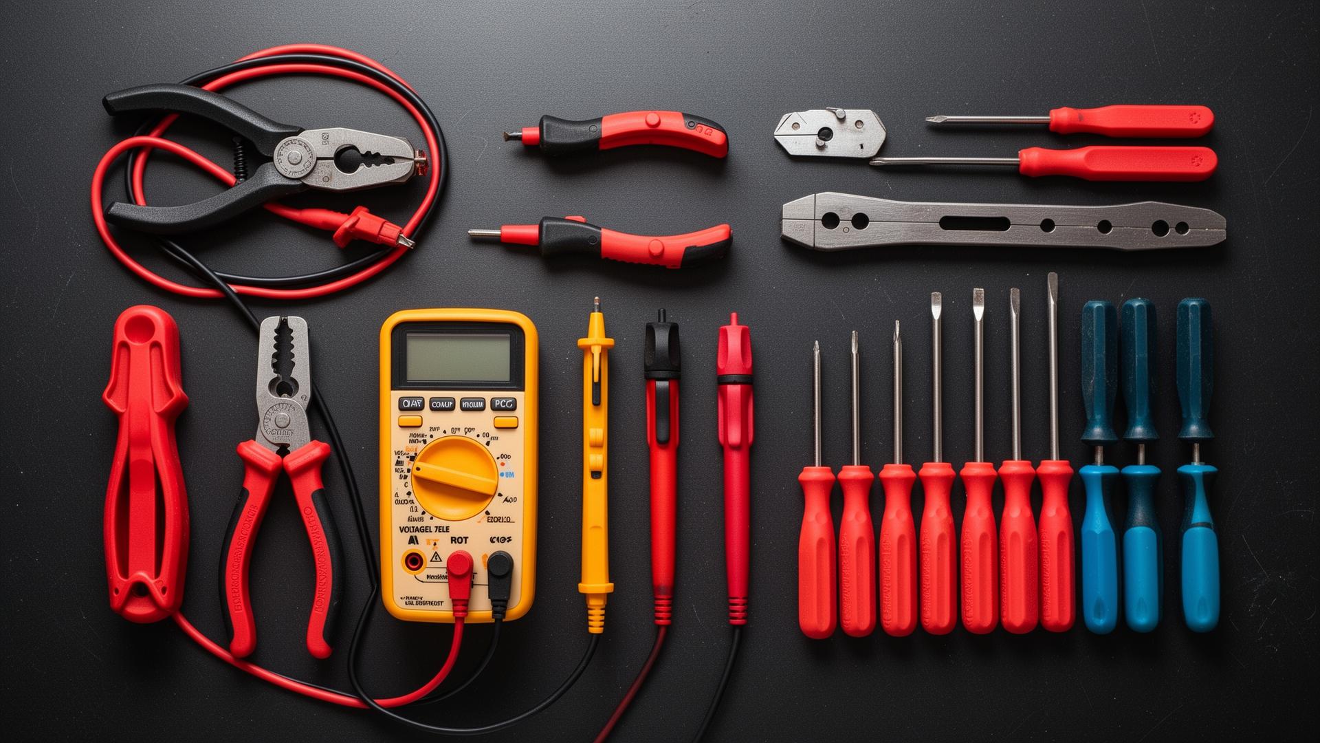 Electrical fault finding diagnostic tools and multimeter equipment