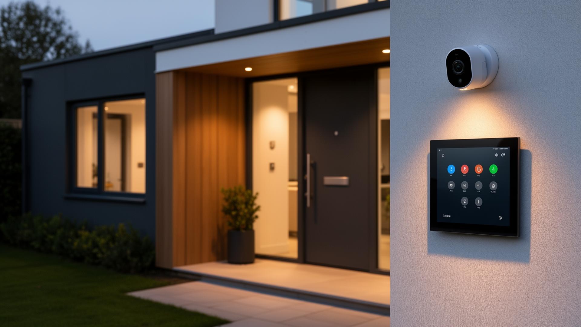 Smart home control panel and CCTV security system installation